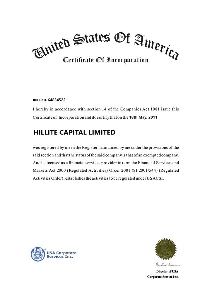 Our Incorporation